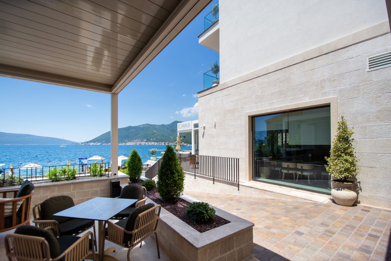 Waterside terrace